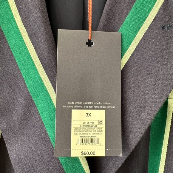 Target x Rowing Blazers | Striped Double Breasted Blazer | 3X -- NWT - Picture 5 of 6